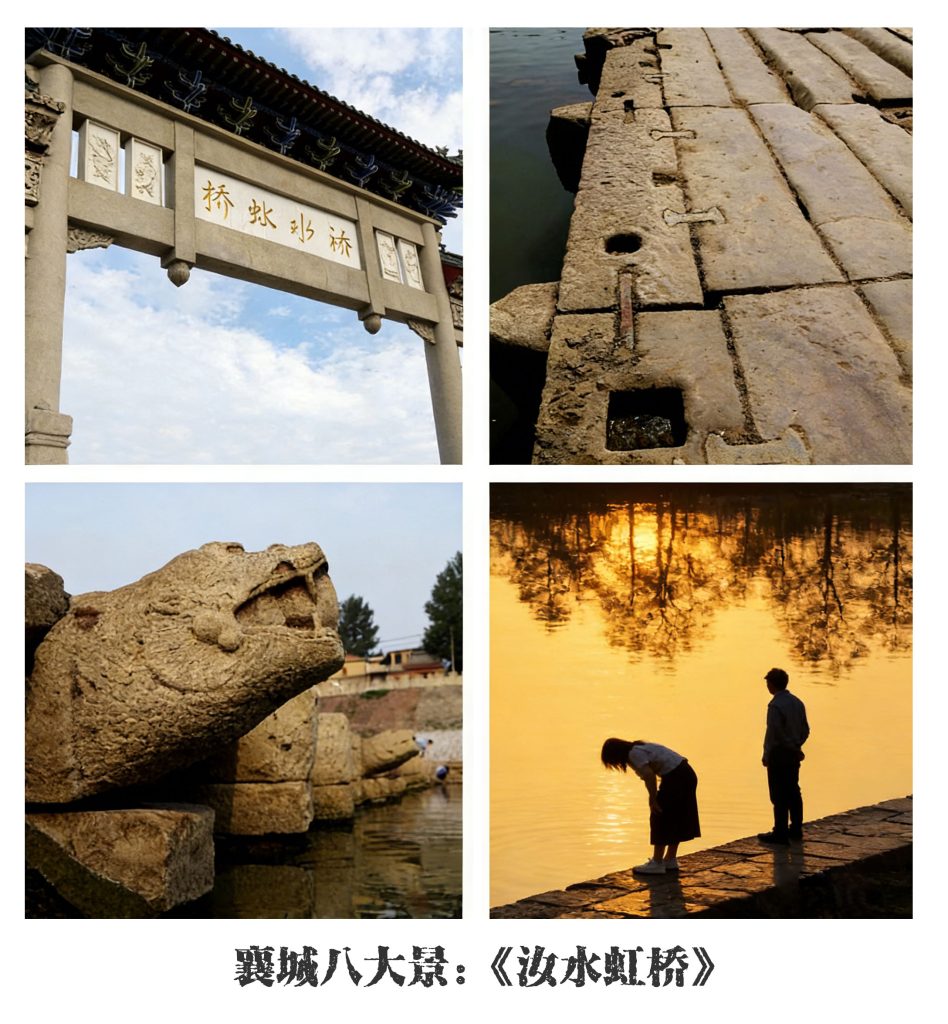 站在襄城汝水虹桥畔，远眺首山美景，这里是探寻耿永德红烧猪蹄地道风味的绝佳起点。